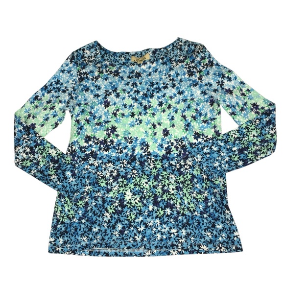 Alexa Rae Floral Multicolor Blue Green Top - Women’s Small NWT - Picture 8 of 14